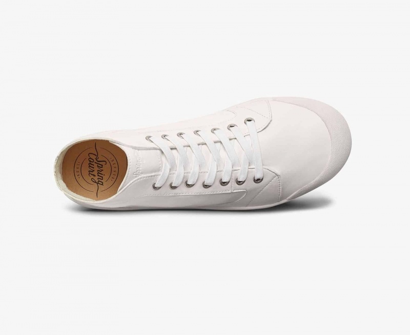 Basket Spring Court M2 Lambskin Blanche Homme | TFH-76895165